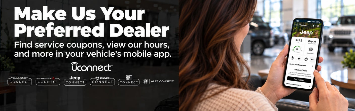 uconnect® make us your preferred dealer | Windward Dodge Chrysler Jeep RAM in Kaneohe HI