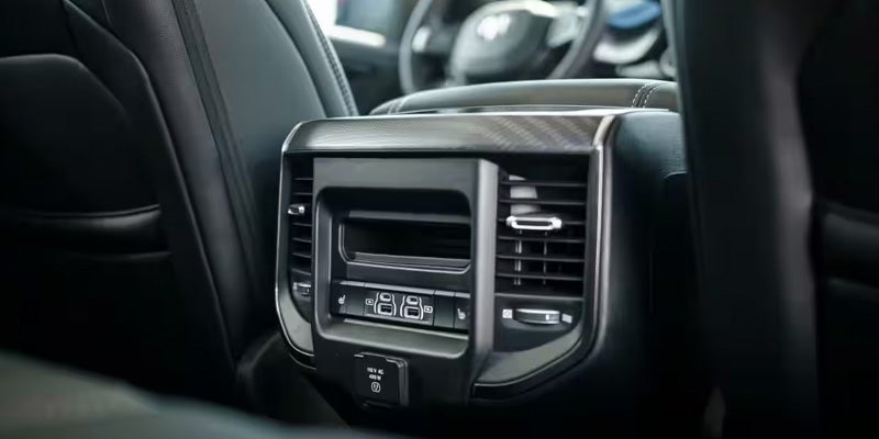 2026 Ram 1500 rear passenger climate control console