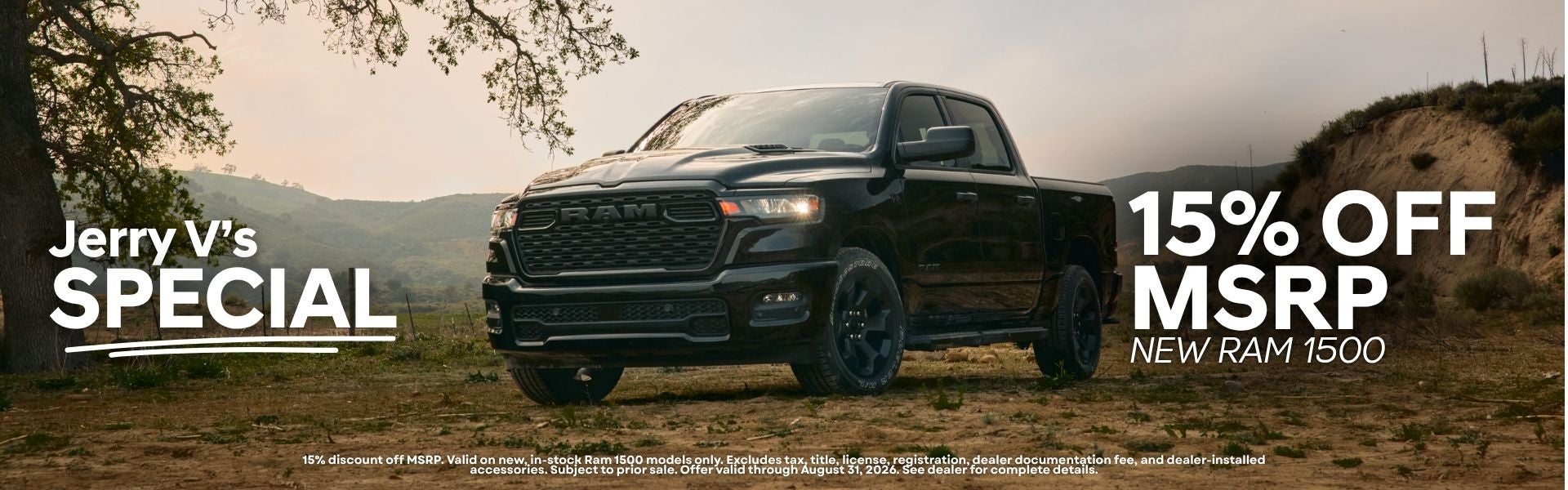15% off MSRP on Ram 1500