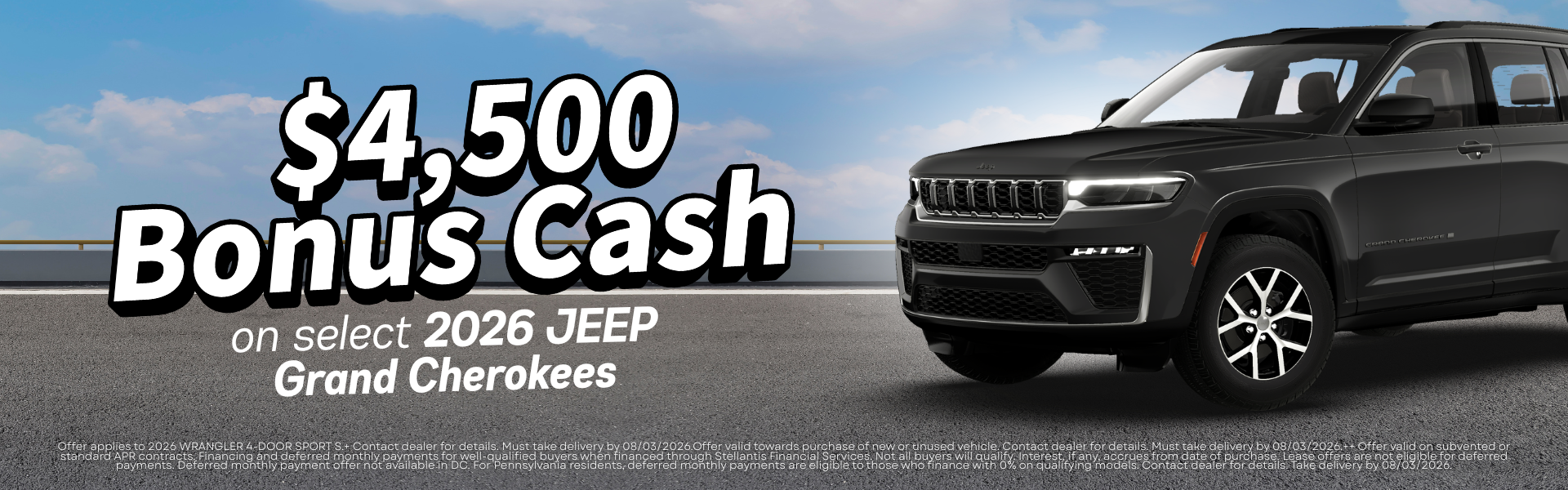 $4,500 Bonus Cash
