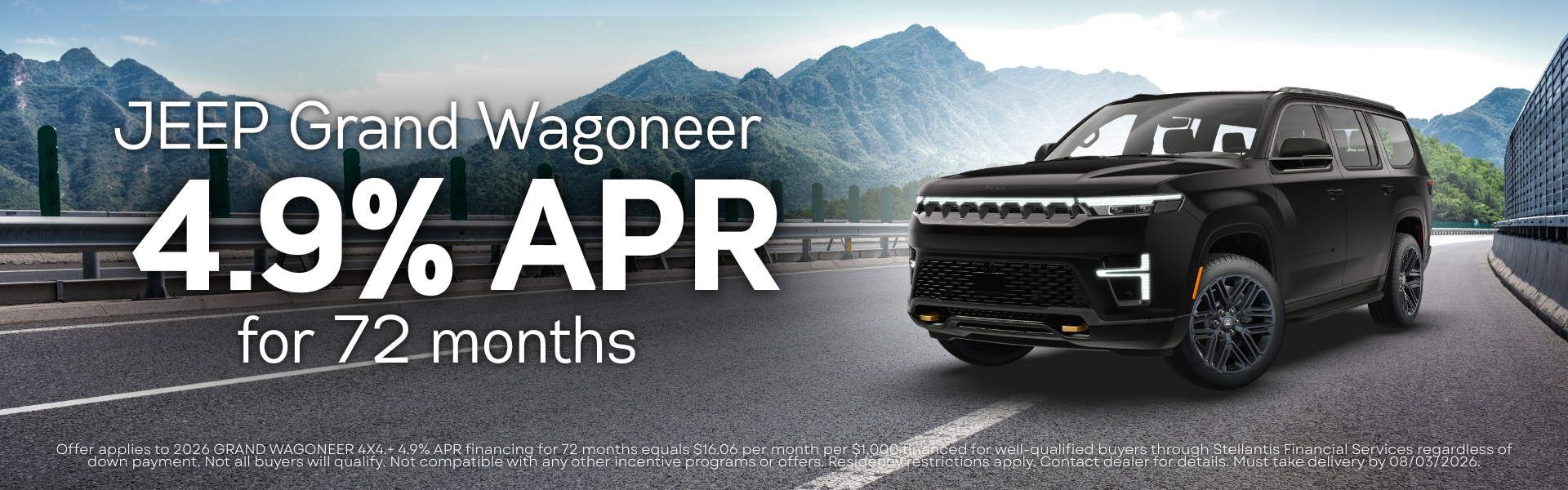 4.9% APR on Grand Wagoneers