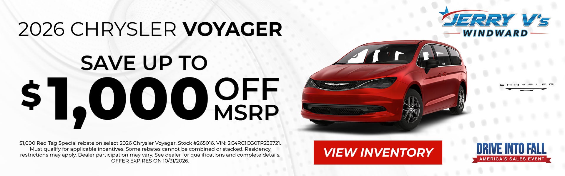 2026 Chrysler Voyager